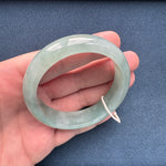 Real Grade A Green Burma Jade Bracelet - 58mm Half Moon