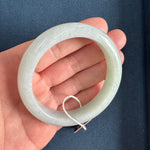 62.8mm Light Green Jade Bangle Bracelet