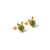 Jade Dragonling – Nephrite Jade Stud Earrings in Gold Vermeil