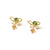 Jade Flutter – Green Jade Butterfly Stud Earrings in Gold Vermeil