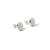 Lunar Mist Studs – White Nephrite Jade Cushion Earrings in Sterling Silver