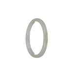 Genuine Grade A Pale Green Traditional Jade Bracelet - 52mm Oval