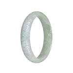 Genuine Type A Pale Green Burma Jade Bracelet - 63mm Carved