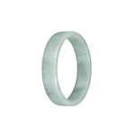 Genuine Natural Green Pattern Traditional Jade Bangle - 52mm Flat