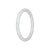 White Jadeite Jade Bangle Bracelet – Petite Round Bangle in Natural White Jade (55mm–63mm)