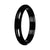 Black Jade Bangle Bracelet – 'The Midnight' Half Moon (54mm–61mm)