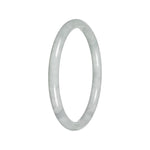 Untreated Burmese Jadeite Bracelet - 'In The Clouds' - Petite Round (54mm-58mm)