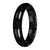 Natural Black with Dark Gray Pattern Jadeite Bangle - 63mm Half Moon