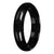 Natural Black with Dark Gray Pattern Burmese Jade Bangle Bracelet - 63mm Half Moon