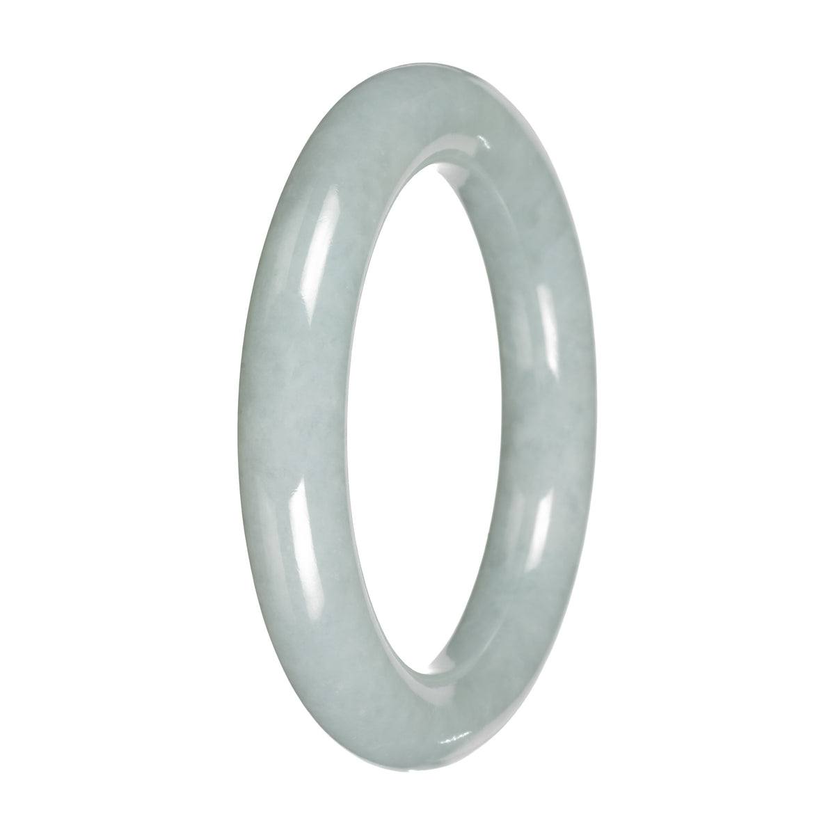 Grade A Jadeite Natural Jade Bangle - 'The Round Lake' - Round (52mm - 55mm)