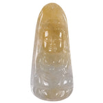 Yellow Baby Buddha Jade Pendant - Grade A Jadeite