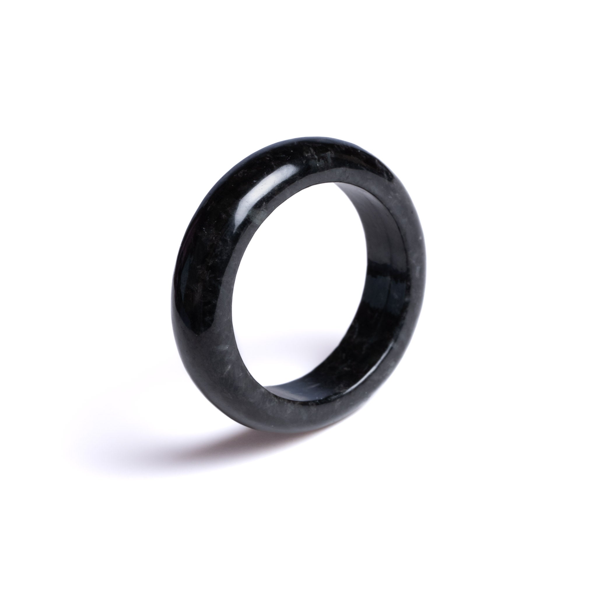 Sereniti Black Jadeite Jade Ring - Main Image