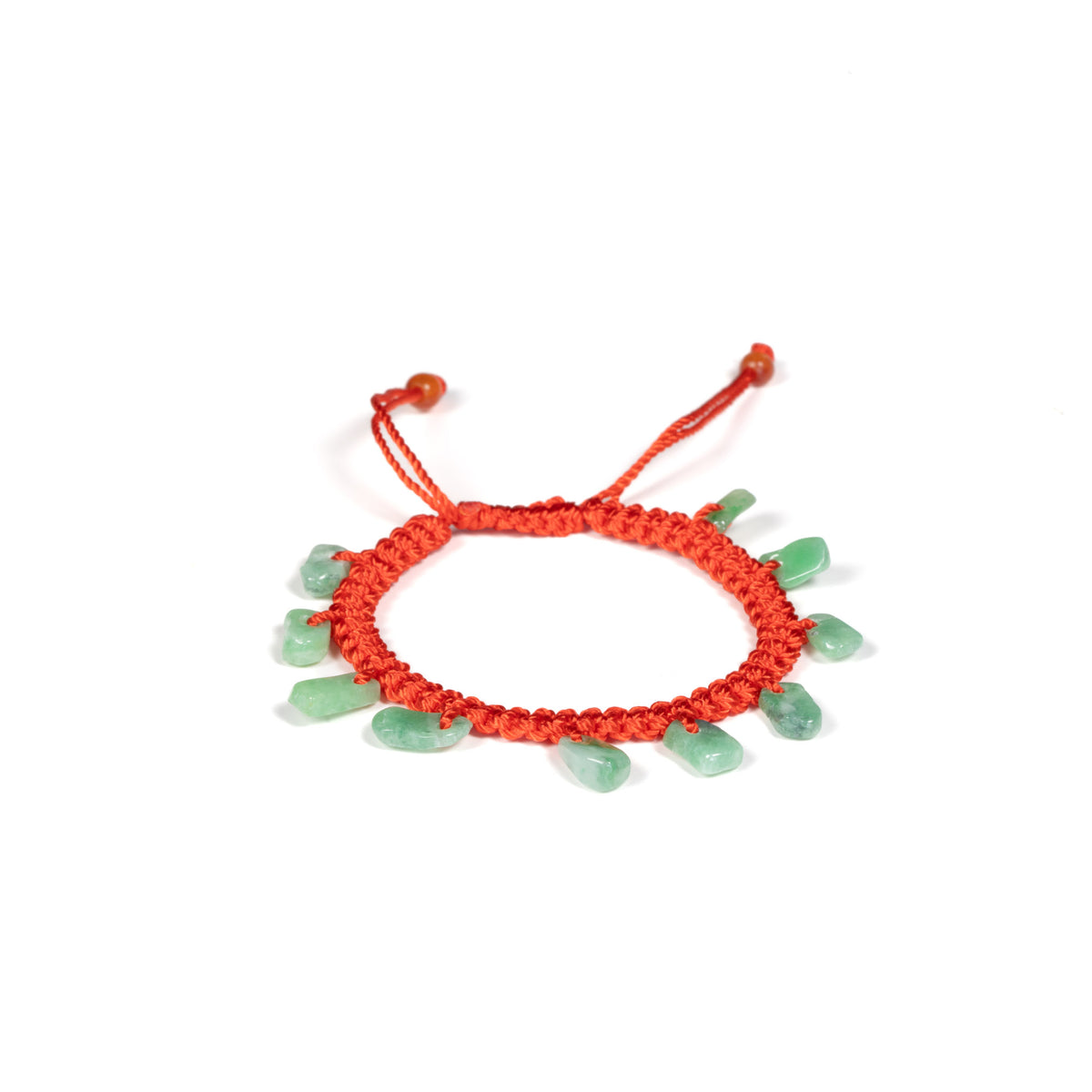 Children's Lucky Red Jadeite Jade Bracelet - Gift for Child