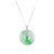 Burmese Jade and Diamond Disc Pendant