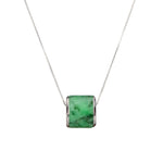 Large Imperial Green Jade Cylinder Pendant