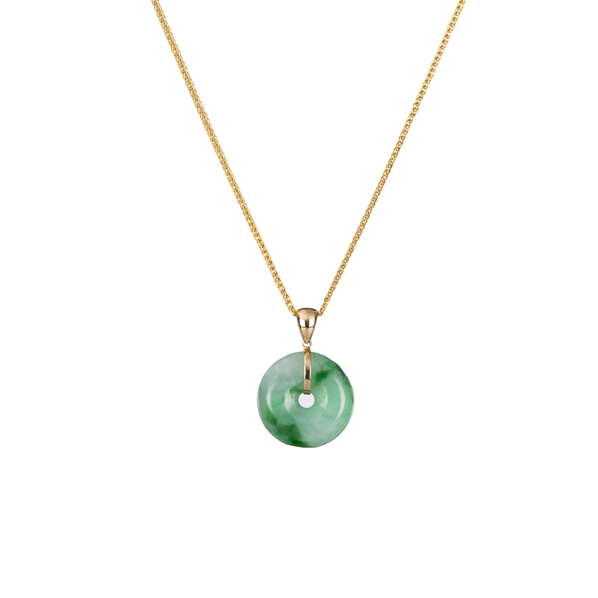 Green Jadeite Jade Donut Pendant Kandy Donut MAYS GEMS green-jadeite-jade-donut-pendant-kandy-donut-mays-gems
