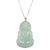 18K White Gold Light Green GuanYin Jade Pendant