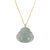 Highly Translucent Greyish Green Laughing Buddha Jade Pendant