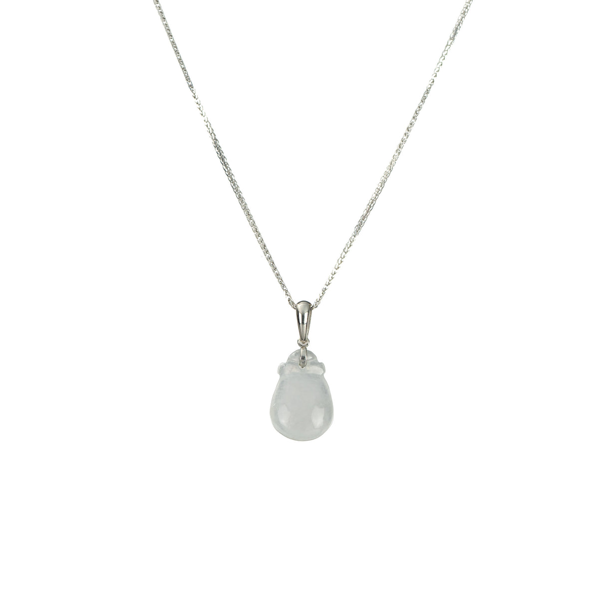 Mini Jadeite Jade Lucky Pouch Pendant