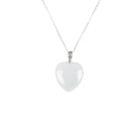 Sereniti Jadeite Jade Heart Pendant with 18K Gold - Large