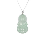 Ideali GuanYin Jadeite Jade 18K Gold Necklace