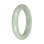 58.4mm Greyish Green and Green Jade Bangle Bracelet