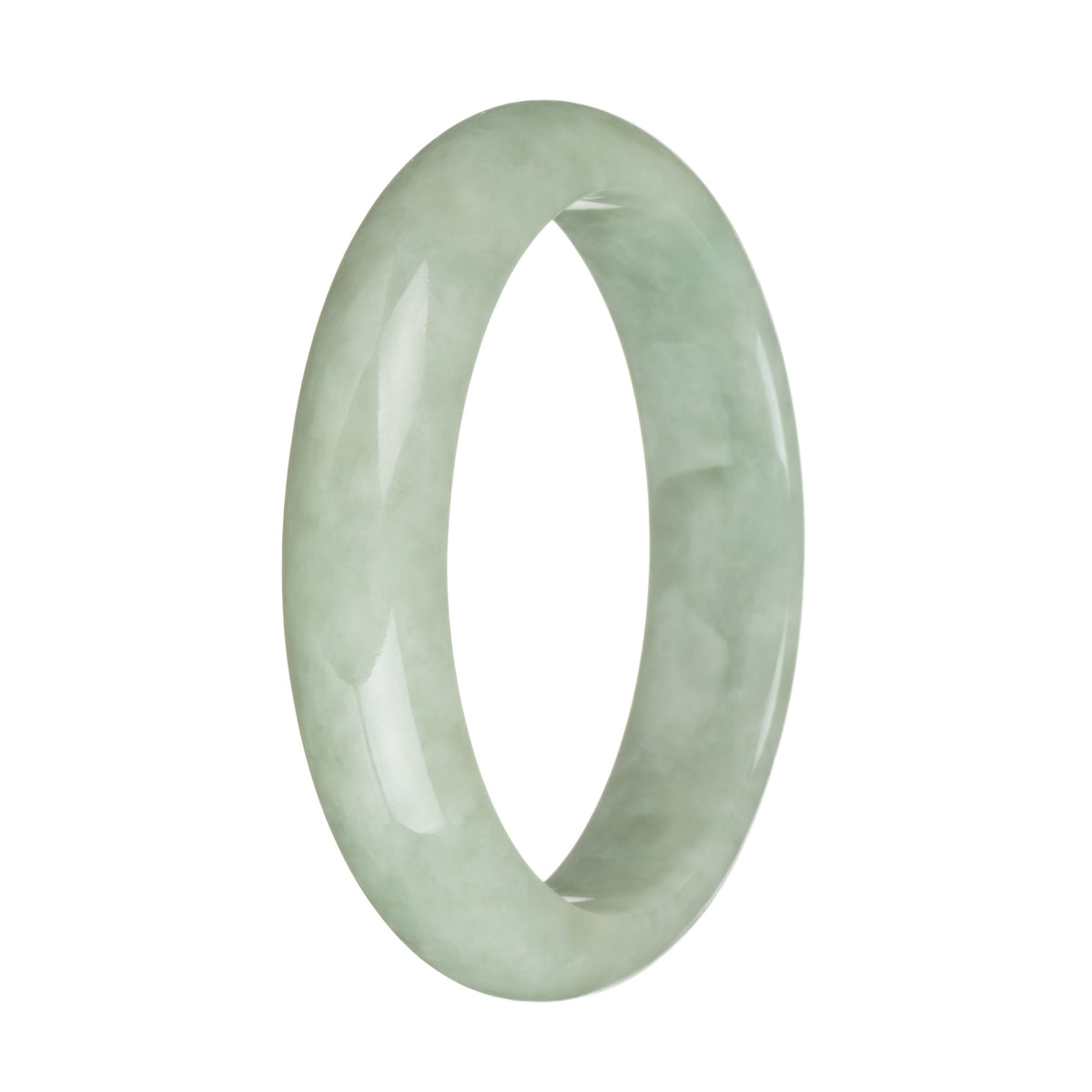 61mm Light Green Jade Bangle Bracelet