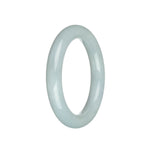 Genuine Type A Faint Lavender Burma Jade Bangle Bracelet - 58mm Round