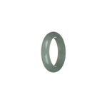 Genuine Greyish Green Jadeite Jade Ring - US 8.5