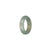 Real Pale Green Burma Jade Ring  - US 8.25