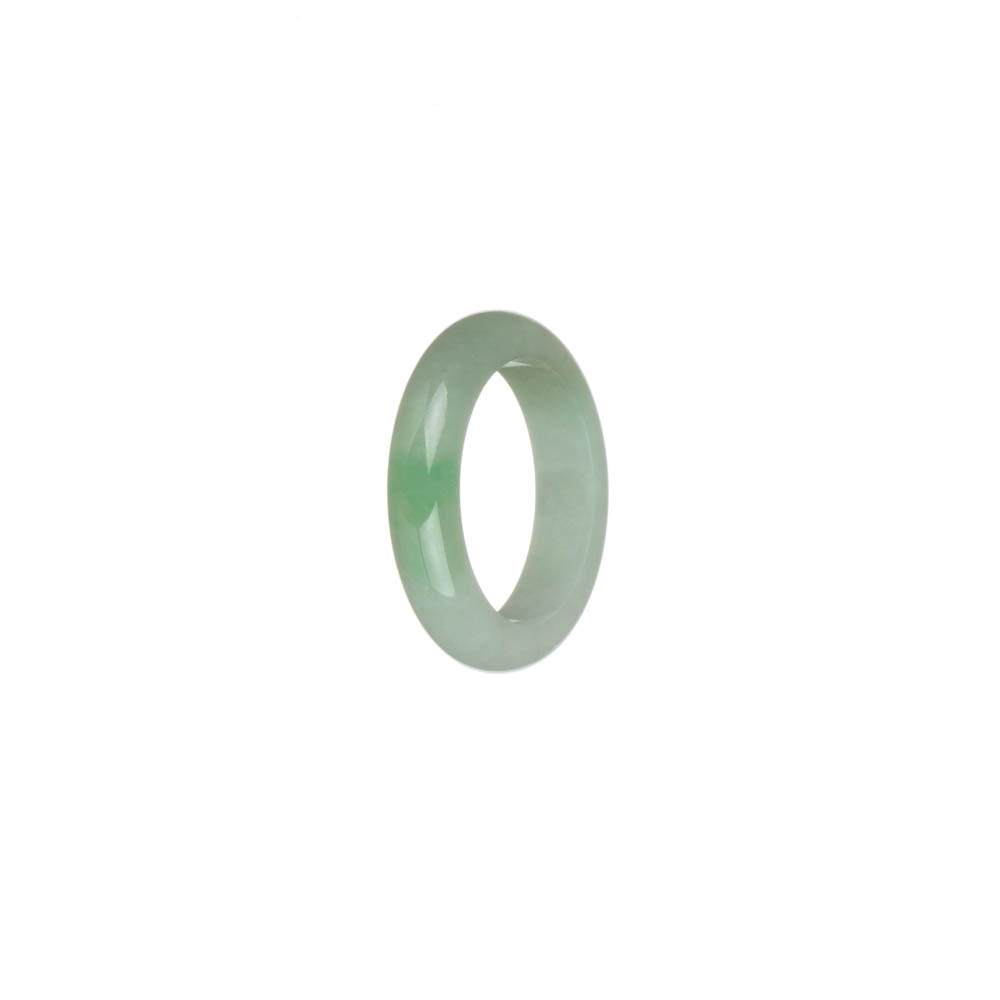 Certified White with Apple Green Jade Band - US 7