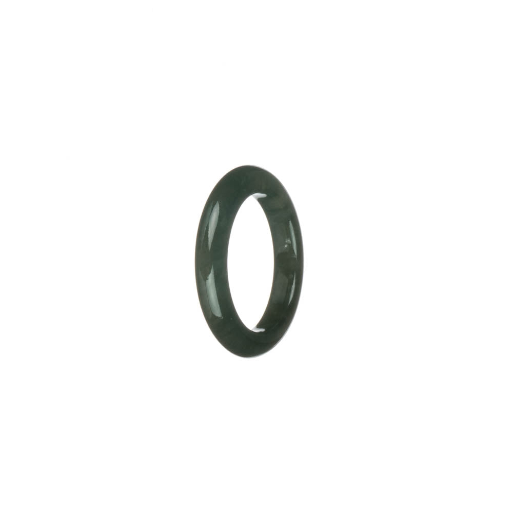 Genuine Dark Green Burma Jade Ring - US 7.25