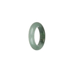 Certified Pale Green, and Green with Apple Green Pattern Burmese Jade Band - US 7