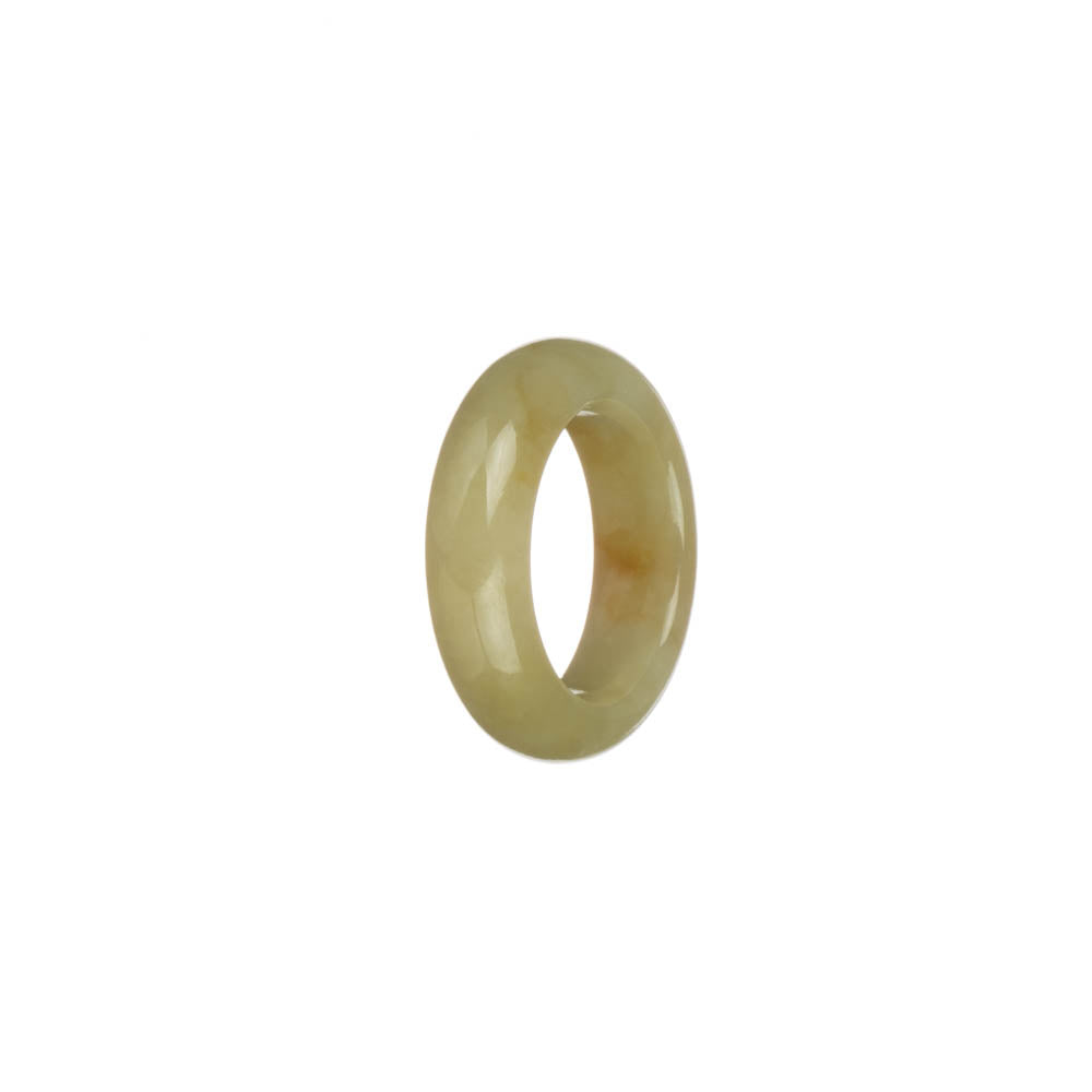 Certified Yellow Jade Ring - US 7
