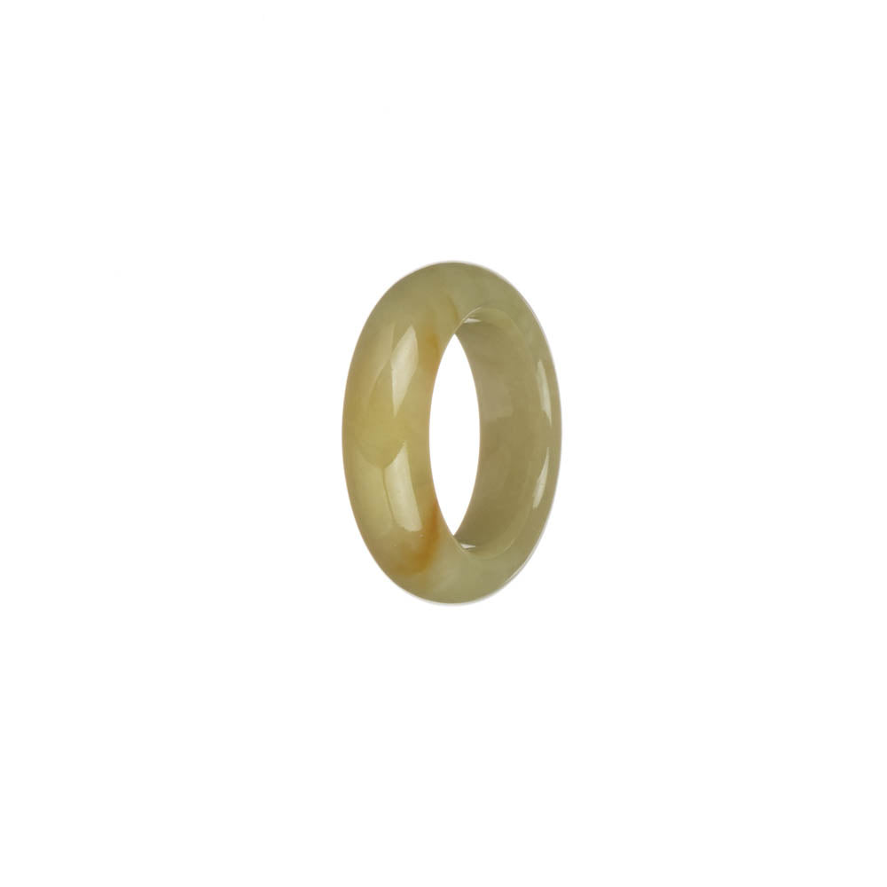 Certified Yellow Jade Ring - US 7