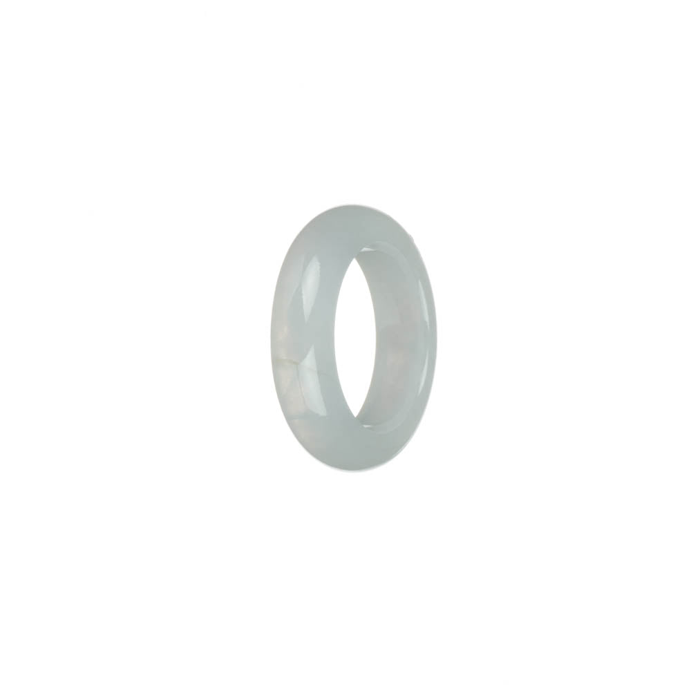 Real White Burma Jade Ring- US 7.25