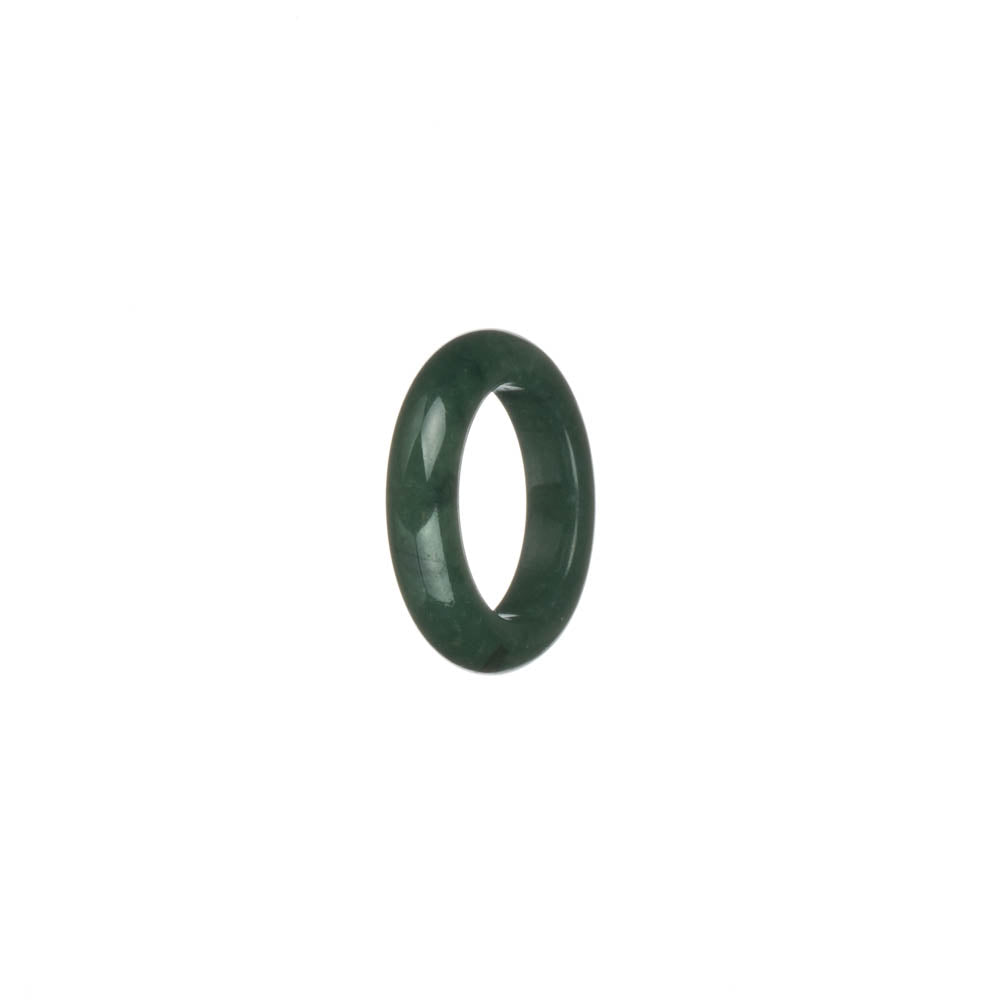Genuine Dark Green Jade Band - US 4.75