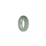 Genuine White and Pale Green Burma Jade Band - US 6