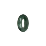 Genuine Green with Apple Green Pattern Burmese Jade Ring- US 7.5