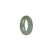 Genuine Green and White Burmese Jade Ring - US 9