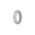 Genuine White Jade Ring  - US 9.5
