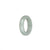 Genuine White Jade Ring  - US 9.5