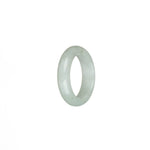 Certified White Burmese Jade Ring - US 9.5