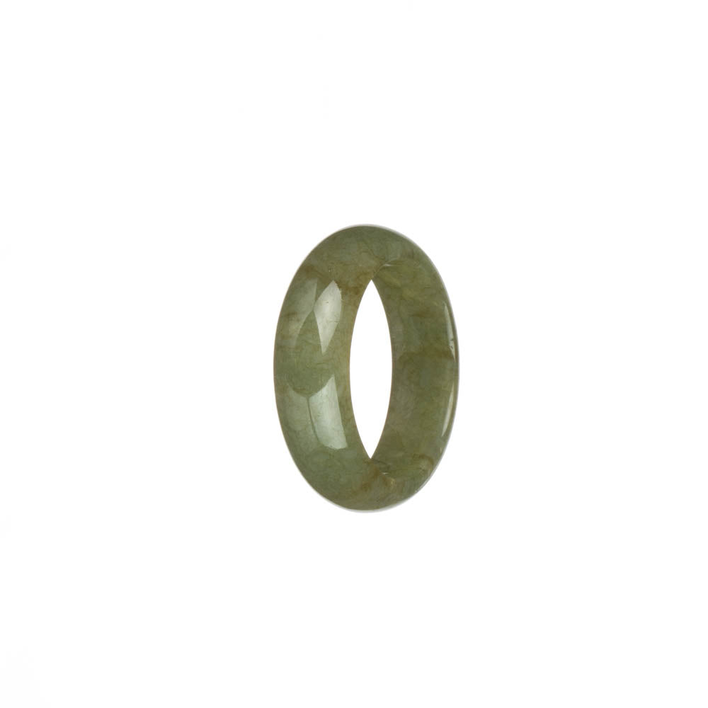 Real Olive Green Jade Ring- US 10