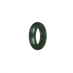 Real Deep Green Jadeite Jade Band - US 7