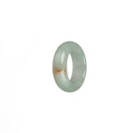 Genuine White with Red Patterns Jade Ring- US 7