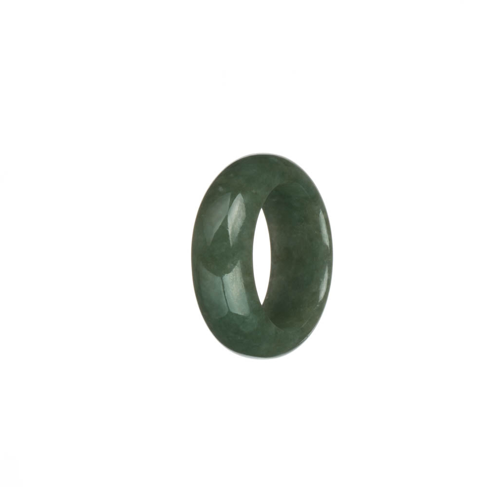 Real Green Burmese Jade Ring- US 9.25