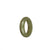 Real Olive Green with Brown Patch Jadeite Jade Ring - US 9.5