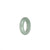 Real Pale Green and White Burma Jade Ring - US 6