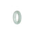 Real White Burma Jade Ring  - US 9.5